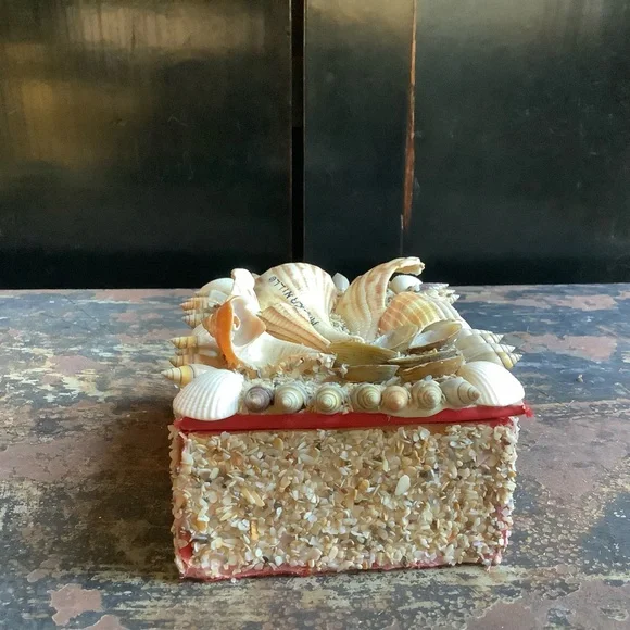 Vintage Manzanillo Mexico Souvenir Shell Box - Picture 6 of 9